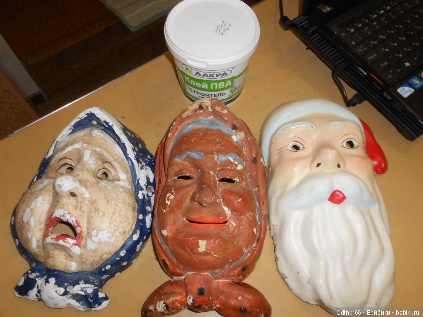 Часть 2. Старинные маски. МК от Светлой. Восстановление (фото 5)