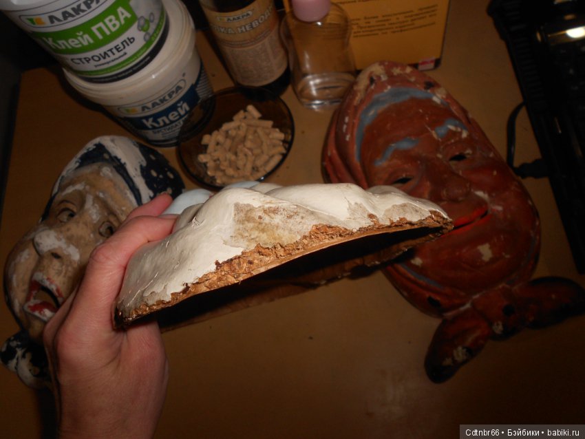 Часть 2. Старинные маски. МК от Светлой. Восстановление (фото 9)