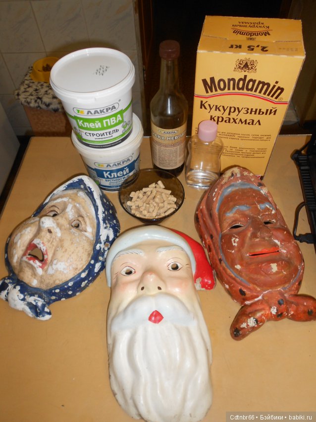 Часть 2. Старинные маски. МК от Светлой. Восстановление