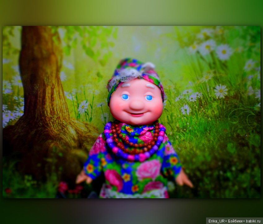 Перепись КуклоНаселения. Баба Капа, внучка Веснушка и собачка Жужка (фото 2)