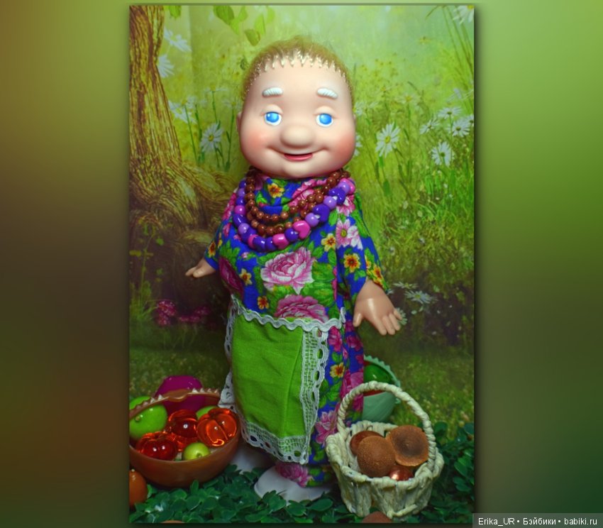 Перепись КуклоНаселения. Баба Капа, внучка Веснушка и собачка Жужка (фото 4)