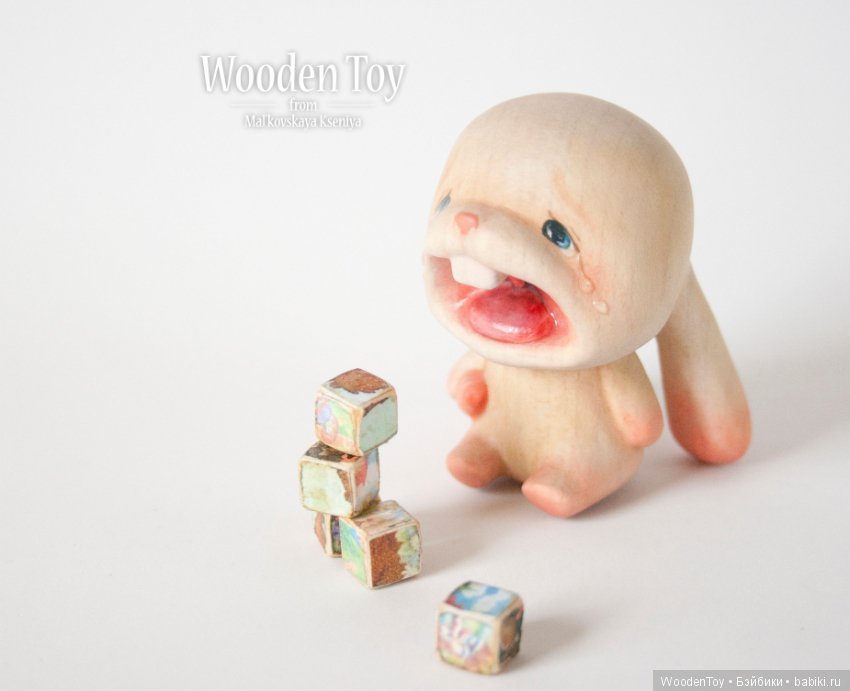 Капризный зайчонок из дерева (фото 5)