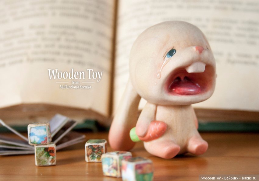 Капризный зайчонок из дерева (фото 10)
