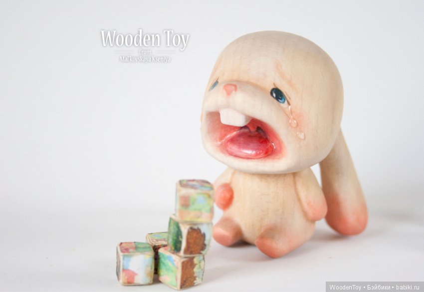 Капризный зайчонок из дерева (фото 7)