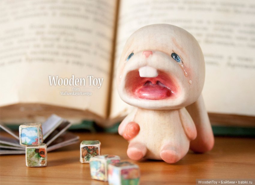 Капризный зайчонок из дерева (фото 4)