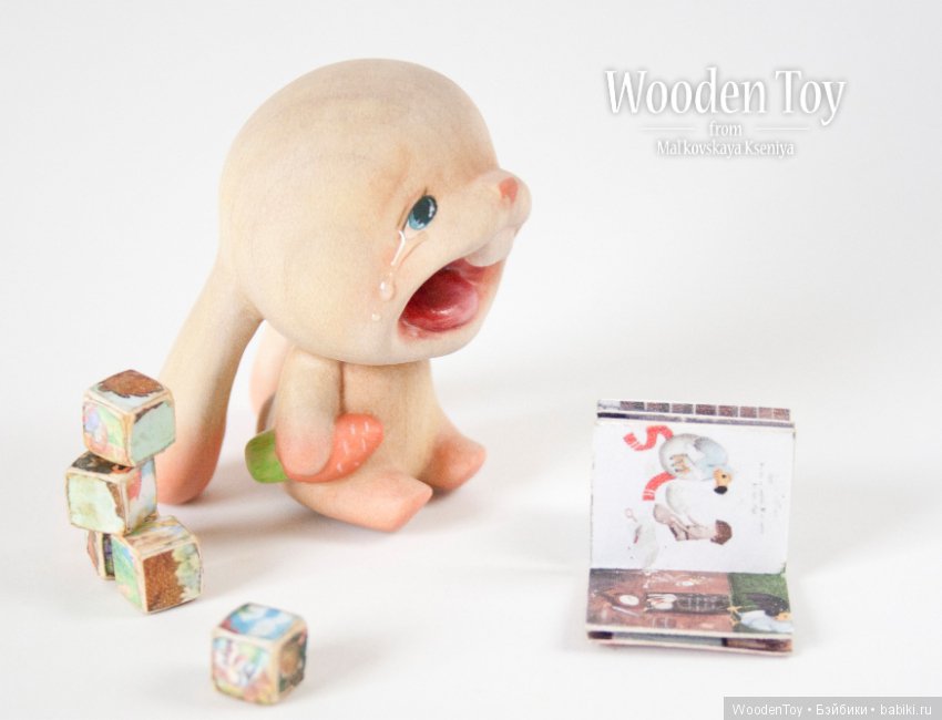 Капризный зайчонок из дерева (фото 6)