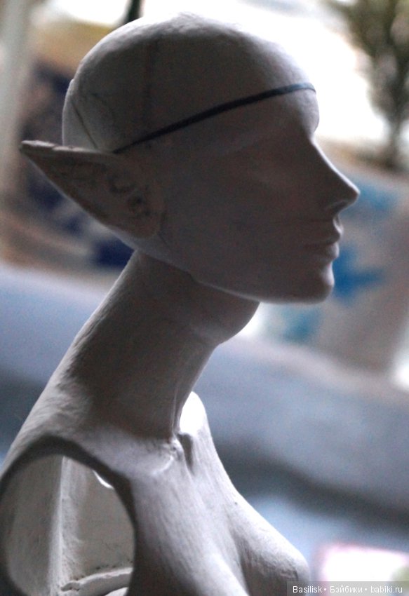 Эльфийка Эллана. Процесс — Авторские шарнирные куклы своими руками: лепка