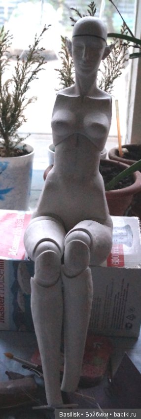 Эльфийка Эллана. Процесс — Авторские шарнирные куклы своими руками: лепка