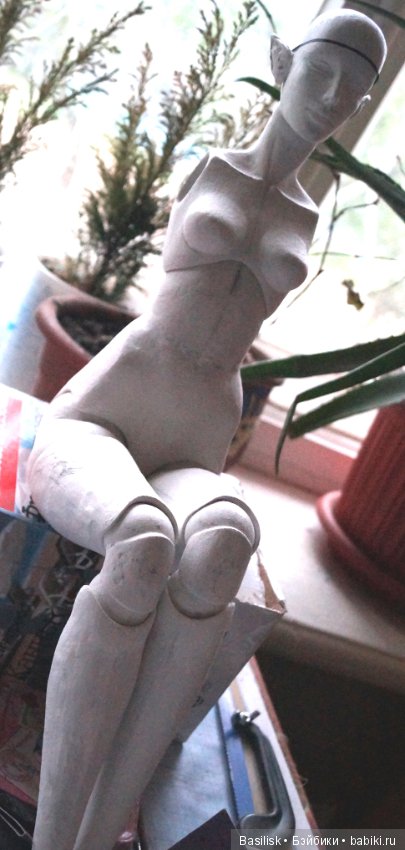 Эльфийка Эллана. Процесс — Авторские шарнирные куклы своими руками: лепка