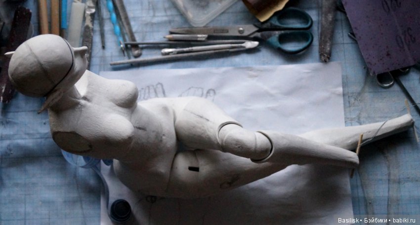 Эльфийка Эллана. Процесс — Авторские шарнирные куклы своими руками: лепка