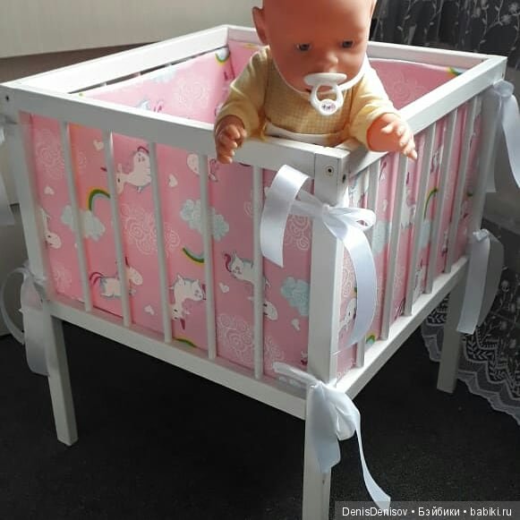 Кроватки для кукол — Мебель для кукол и домиков: фото