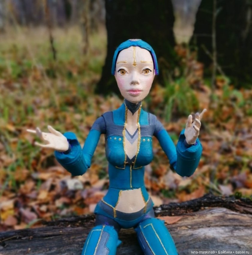 Ноона, неземная девушка — Авторские шарнирные куклы своими руками: лепка