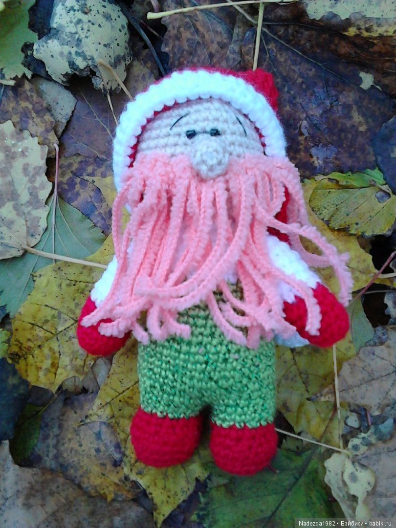 Рождественский гном — Вязаные игрушки и амигуруми: крючком