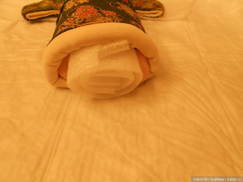 Реставрация антикварного малыша Ichimatsu ningyо + выполняю обещание: Упаковка посылки