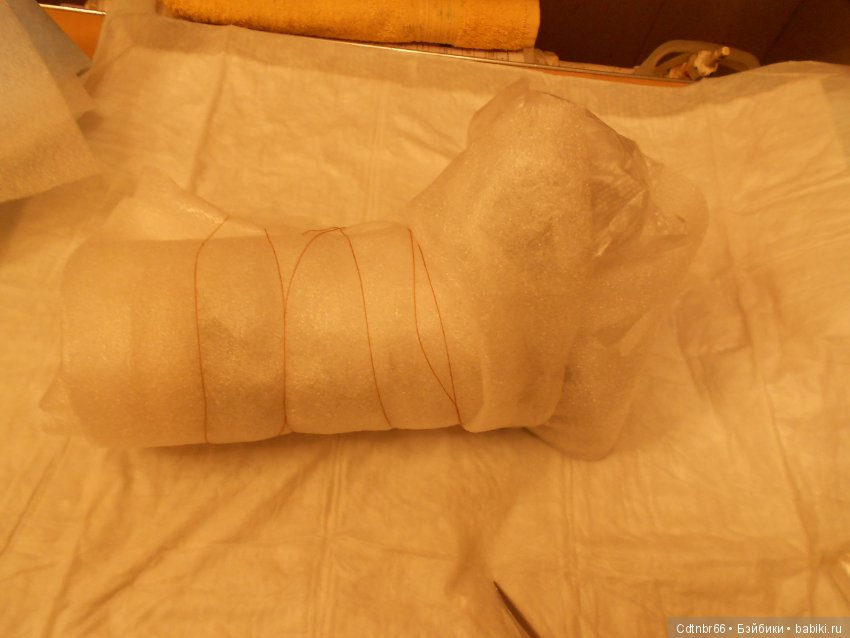 Реставрация антикварного малыша Ichimatsu ningyо + выполняю обещание: Упаковка посылки