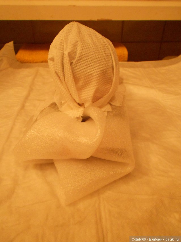 Реставрация антикварного малыша Ichimatsu ningyо + выполняю обещание: Упаковка посылки