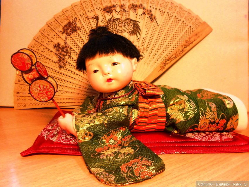 Реставрация антикварного малыша Ichimatsu ningyо + выполняю обещание: Упаковка посылки