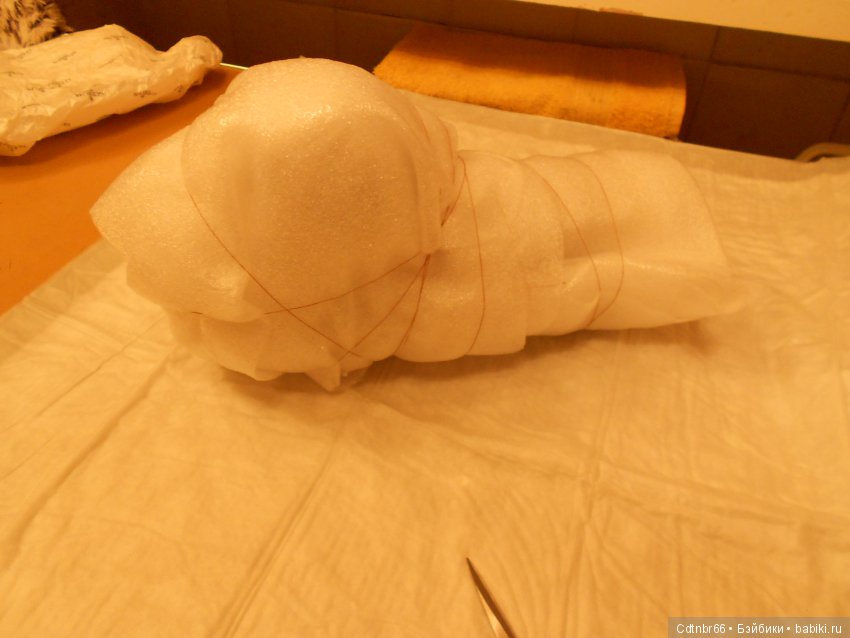 Реставрация антикварного малыша Ichimatsu ningyо + выполняю обещание: Упаковка посылки