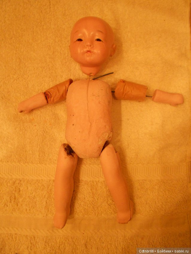 Реставрация антикварного малыша Ichimatsu ningyо + выполняю обещание: Упаковка посылки (фото 8)