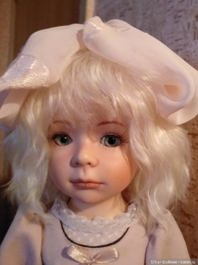 Процесс переделки. Новый образ для фарфоровой кукоки готов