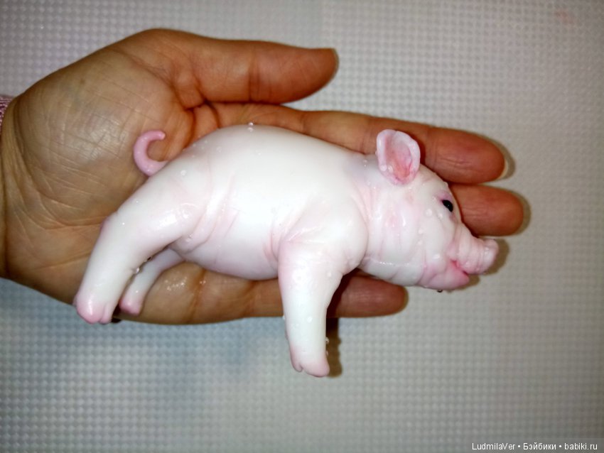 Силиконовый поросенок 10 см Людмилы Вервейко (фото 9)
