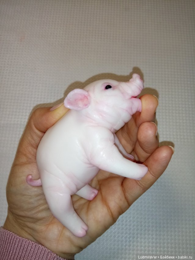 Силиконовый поросенок 10 см Людмилы Вервейко (фото 10)
