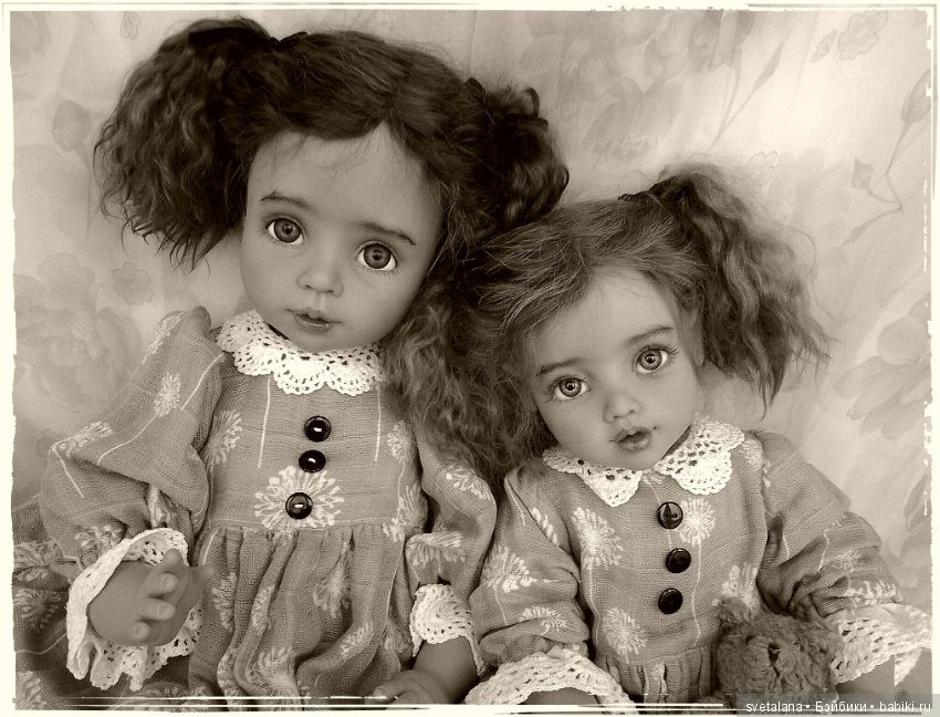 Две сестрички. ООАК кукол Principessa от Gotz Joke Grobben (фото 5)