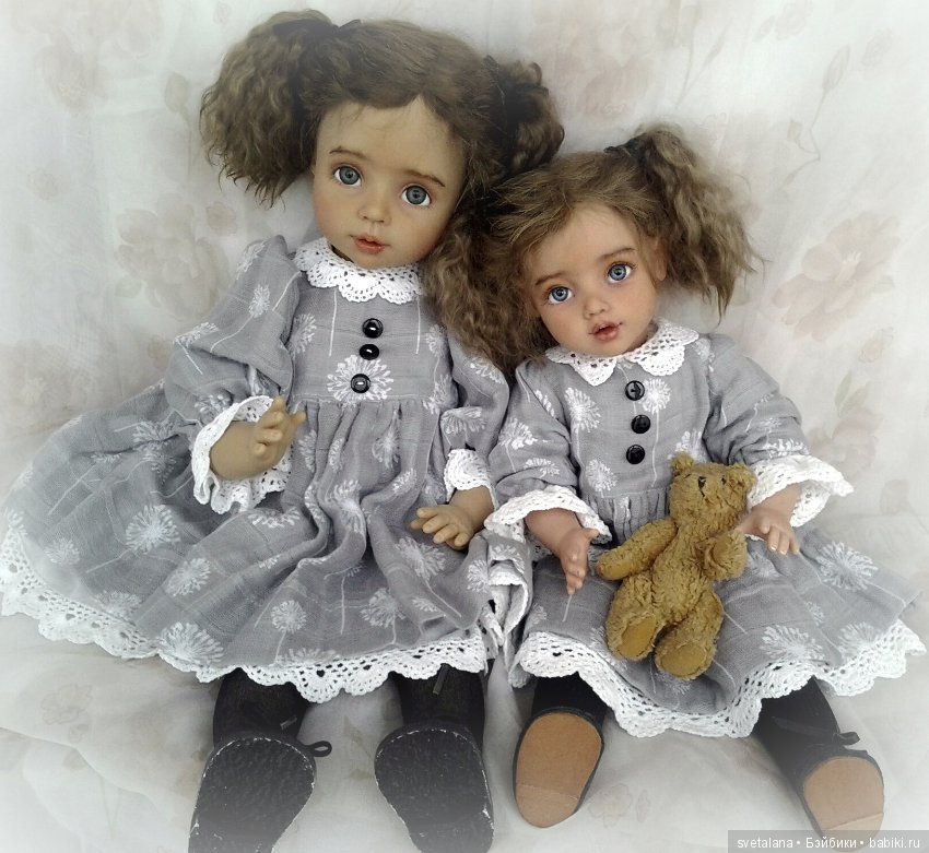 Две сестрички. ООАК кукол Principessa от Gotz Joke Grobben (фото 4)