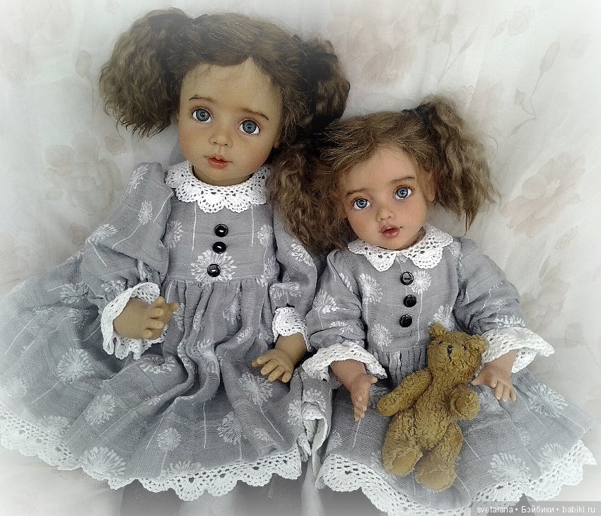 Две сестрички. ООАК кукол Principessa от Gotz Joke Grobben (фото 2)