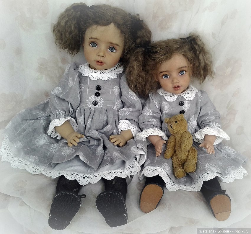 Две сестрички. ООАК кукол Principessa от Gotz Joke Grobben (фото 3)