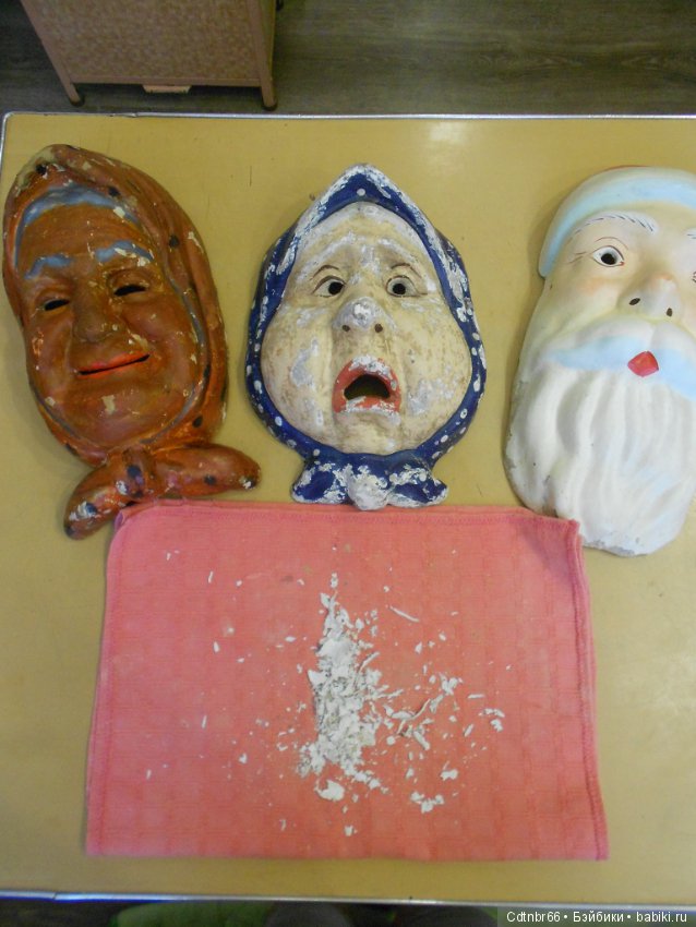 3 часть. Старинные маски. МК от Светлой. восстановление