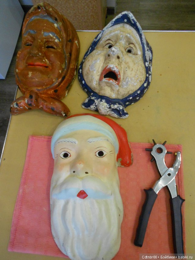 3 часть. Старинные маски. МК от Светлой. восстановление (фото 4)