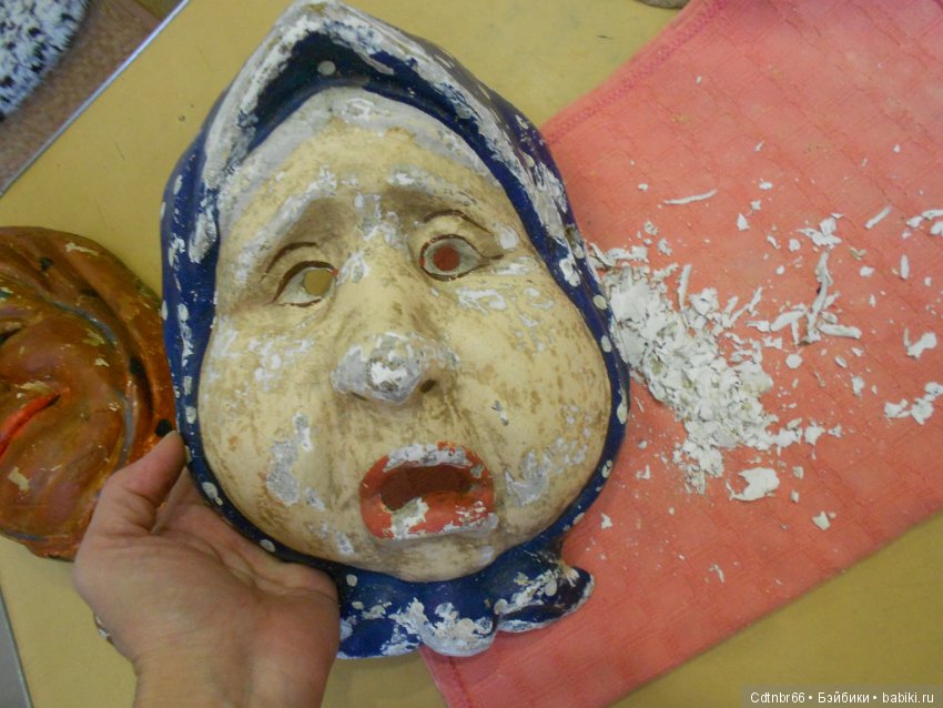 3 часть. Старинные маски. МК от Светлой. восстановление (фото 2)