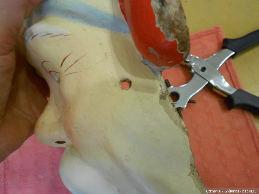 3 часть. Старинные маски. МК от Светлой. восстановление (фото 7)