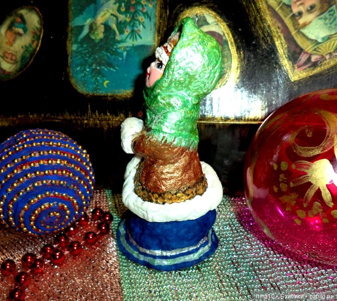 Новые ватные ёлочные игрушки - Набор из четырёх малышей (фото 2)