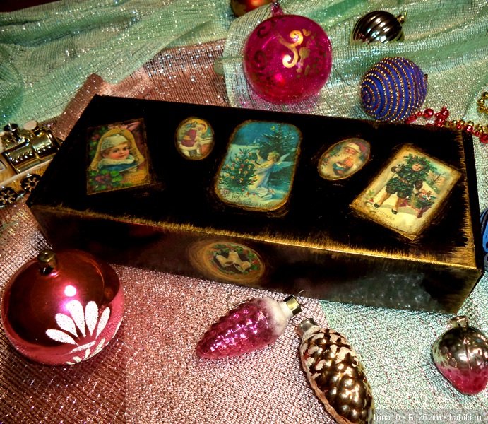 Новые ватные ёлочные игрушки - Набор из четырёх малышей