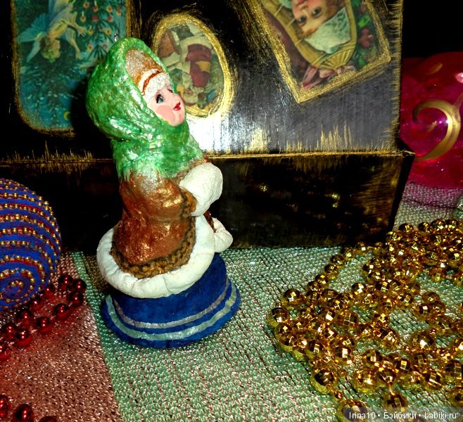 Новые ватные ёлочные игрушки - Набор из четырёх малышей (фото 3)