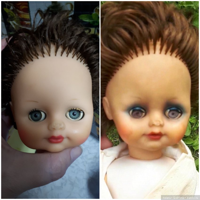 Гуля и Дина Загорск. Ремонт кукол СССР (фото 4)