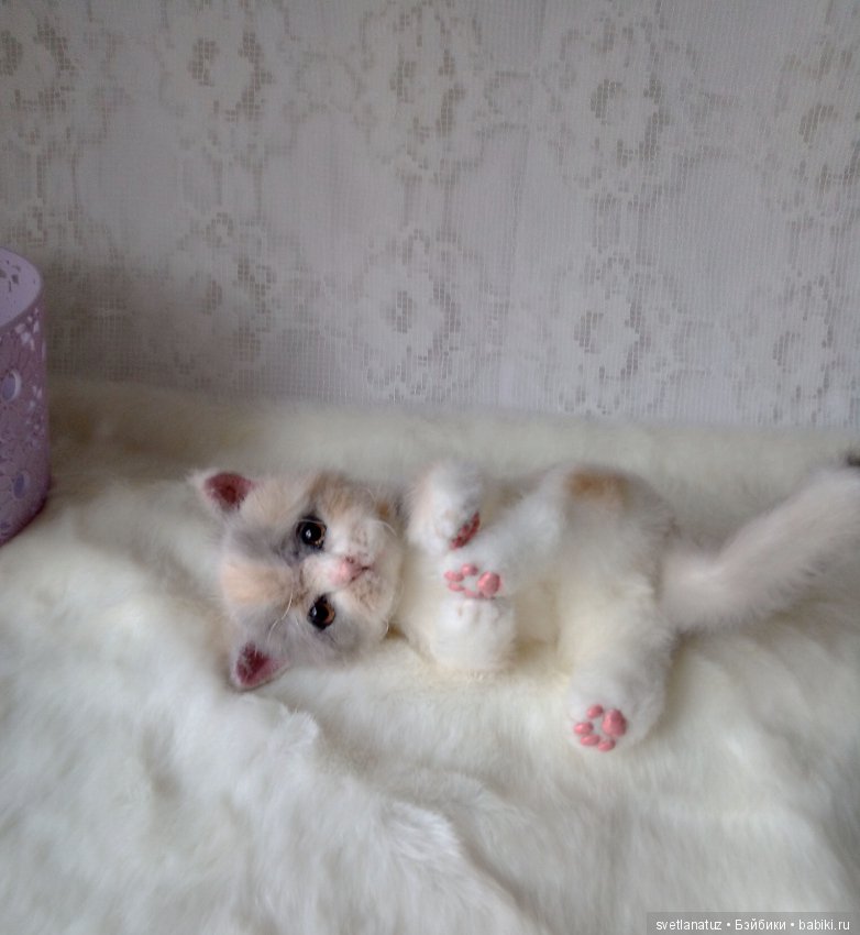Котенок. Реалистичная плюшевая игрушка (фото 6)
