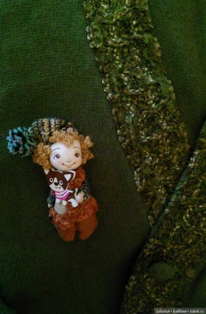 Куклы-брошки. Для любитилей оригинальных украшений. Автор - Людмила Лебедюк (фото 2)