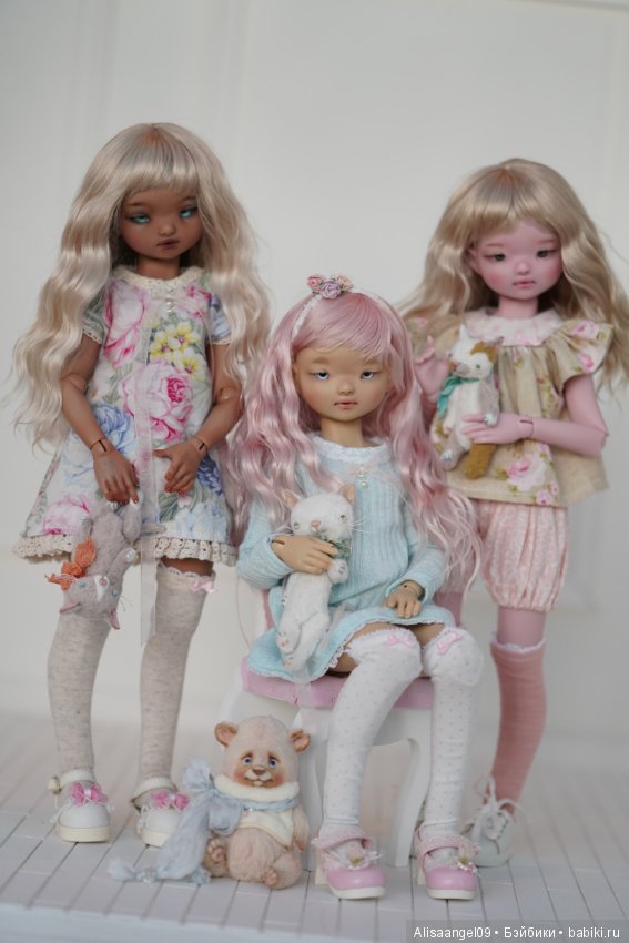 Шоколадная Чам,карамельная Чам и розовая Чам