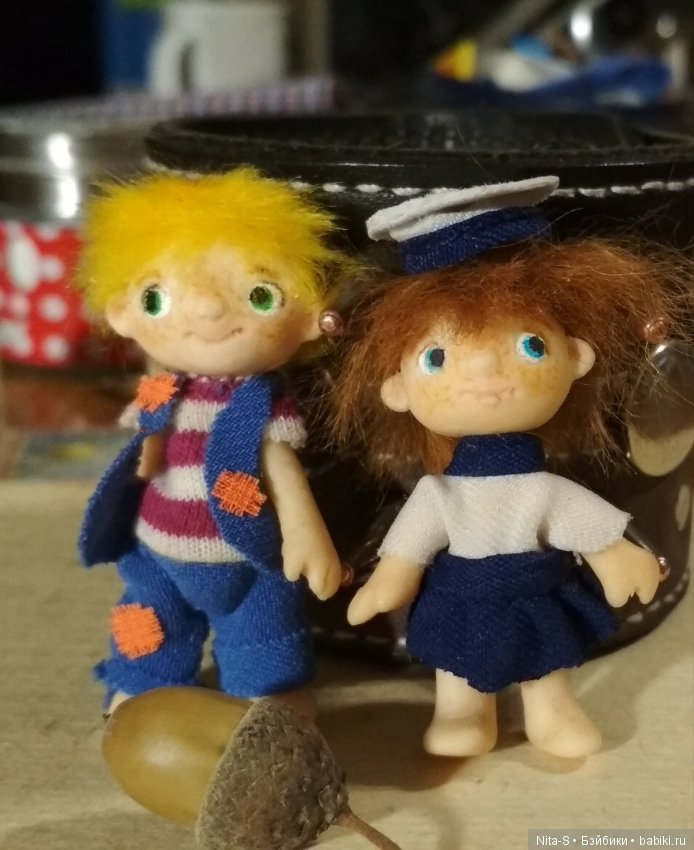 Домовята — Авторские миниатюрные куклы: лепка (фото 2)