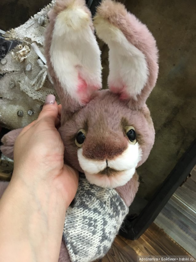 Lavander кролик-тедди — Авторские мишки Тедди и друзья: фото (фото 4)