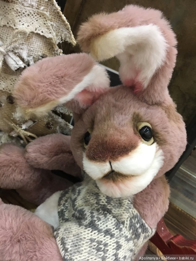 Lavander кролик-тедди — Авторские мишки Тедди и друзья: фото