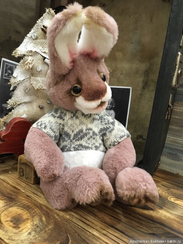 Lavander кролик-тедди — Авторские мишки Тедди и друзья: фото