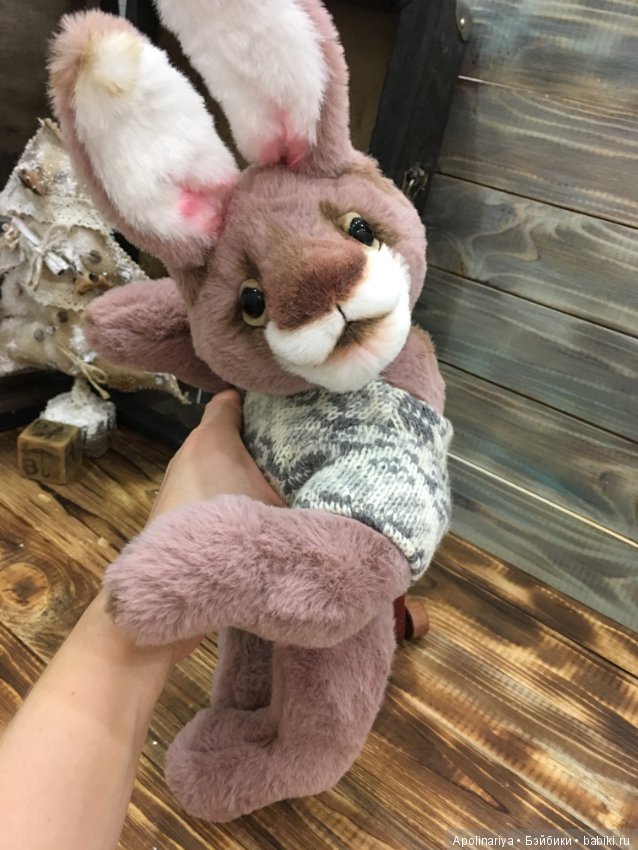 Lavander кролик-тедди — Авторские мишки Тедди и друзья: фото