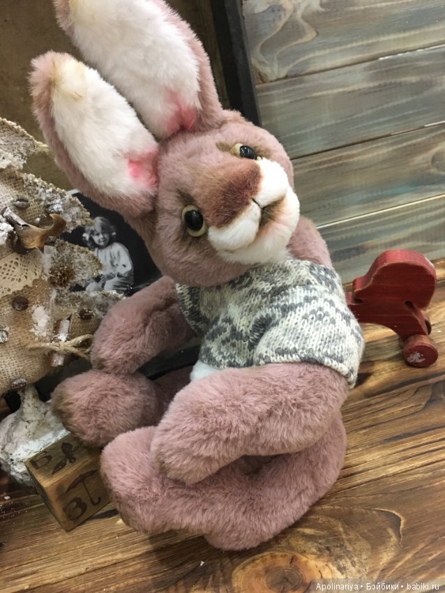 Lavander кролик-тедди — Авторские мишки Тедди и друзья: фото