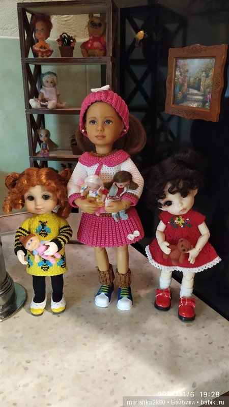 Карина со своими куклами — Куклы Kathe Kruse (Кате/Кэте Крузе): фото