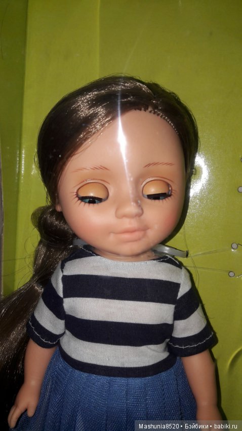 Вдовилось личико куклы Ася Весна. Как исправить (фото 3)