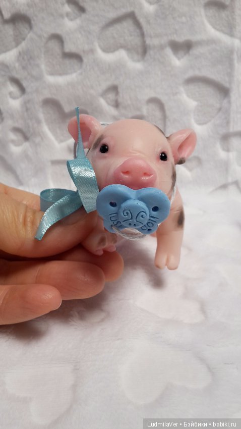 Силиконовый поросенок Пятнистик (фото 5)